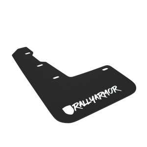 Subaru WRX STI Mud Flaps - Rally Armor - UR Black Flap with White Logo - Black - `15-`21 Subaru WRX STI Mud Flaps - Rally Armor - UR Black Flap with White Logo - Black - `15-`21